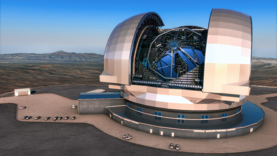 European Extra Large Telescope (kunstenaarsconcept)