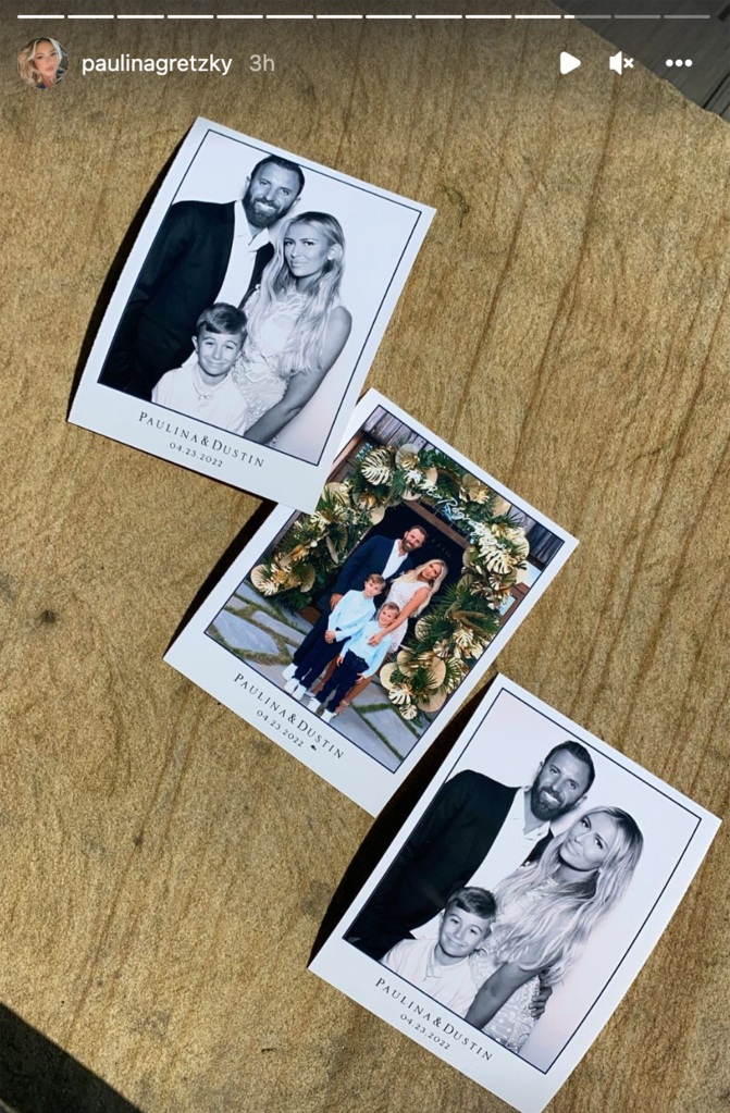 Voor de grote dag plaatste Gretzky foto's van de bruiloft van het paar in het weekend op Instagram