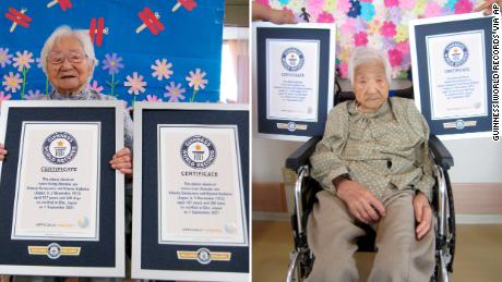 Twee Japanse zussen, 107, gecertificeerd als 's werelds oudste identieke tweeling