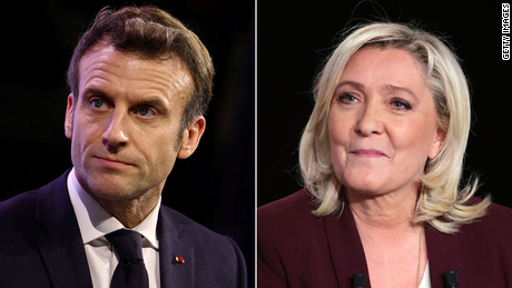 Macron en Le Pen op weg naar de tweede ronde van de Franse presidentsverkiezingen