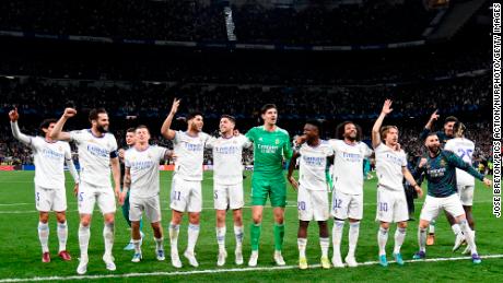 Real Madrid vierde een ongelooflijke overwinning op Manchester City.
