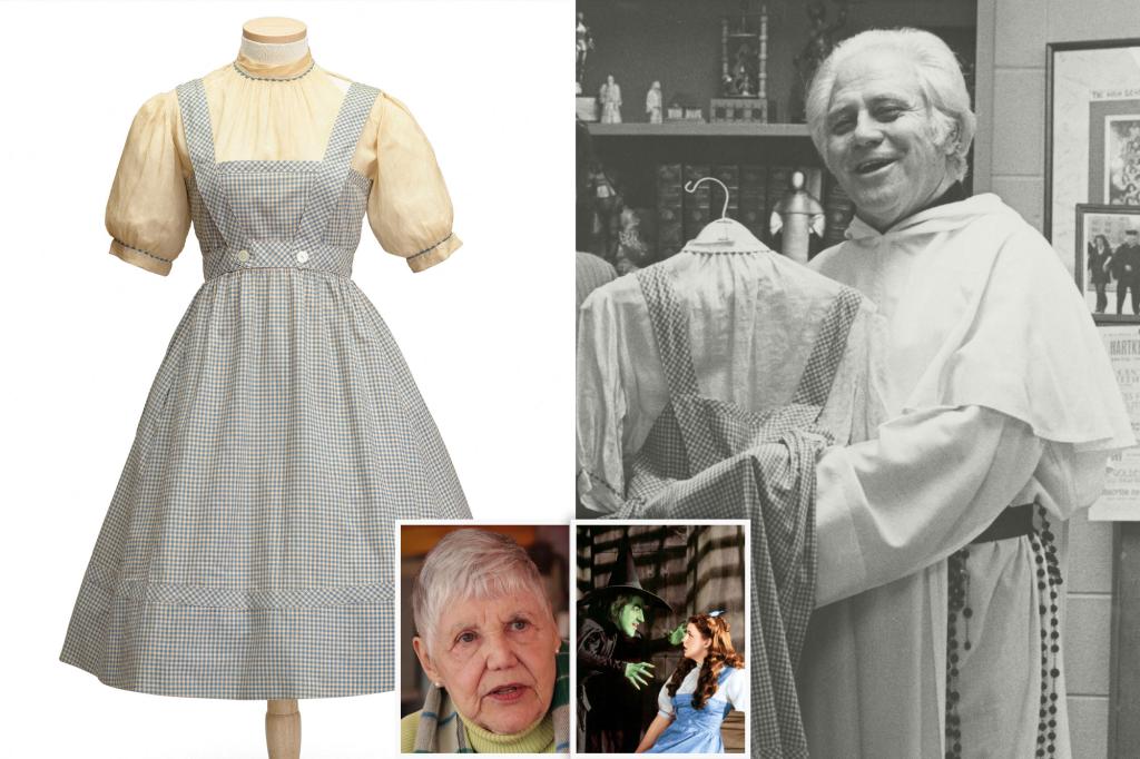 De strijd doemt op met meer dan $ 1,5 miljoen aan 'Wizard of Oz'-jurk gevonden in de opbergkast