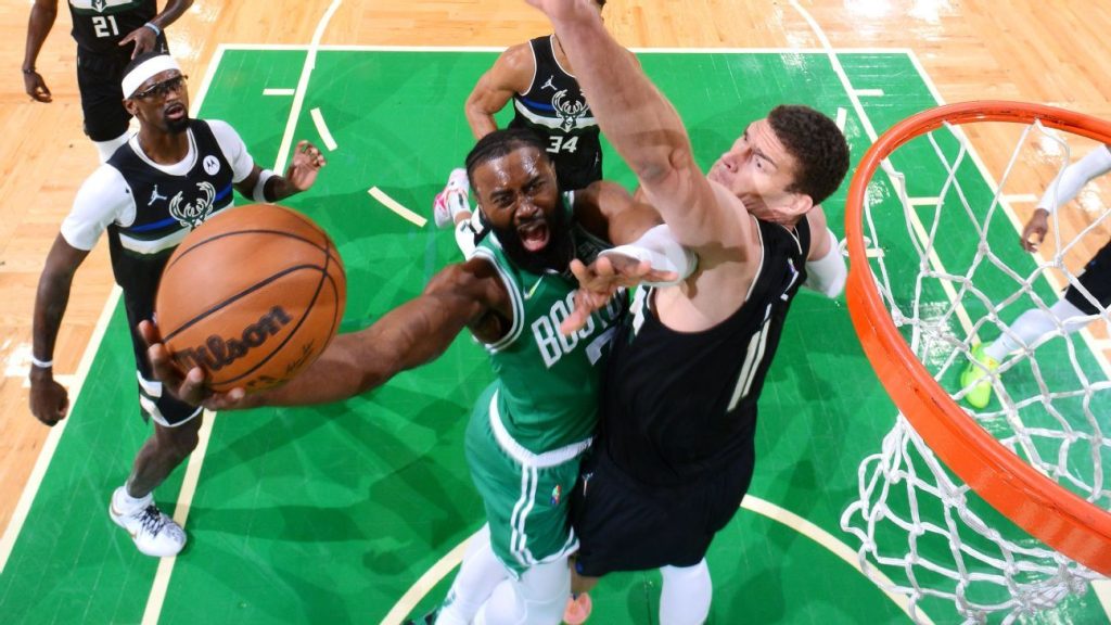 Jaylen Brown en Jason Tatum versterken de reboundprestaties van Boston Celtics in Game 2 overwinning op Milwaukee Bucks