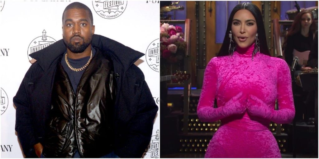 Kim Kardashian verlaat Kanye West uit haar SNL-monoloog
