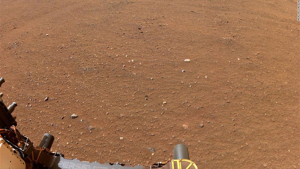 De aanhoudende rover verkent de lanceerplaats voor de eerste Mars-lanceringsmissie