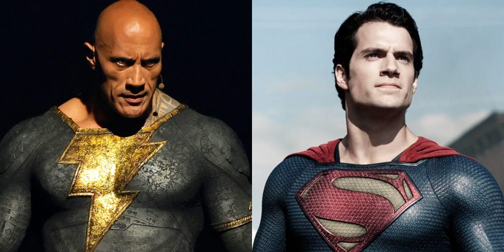 De rots maakt epische 'Black Adam' entree, pratende Superman