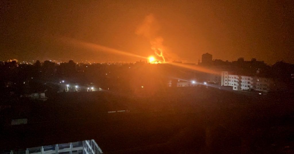 Israël voert luchtaanvallen uit op de Gazastrook, maar geen gewonden |  Gaza nieuws