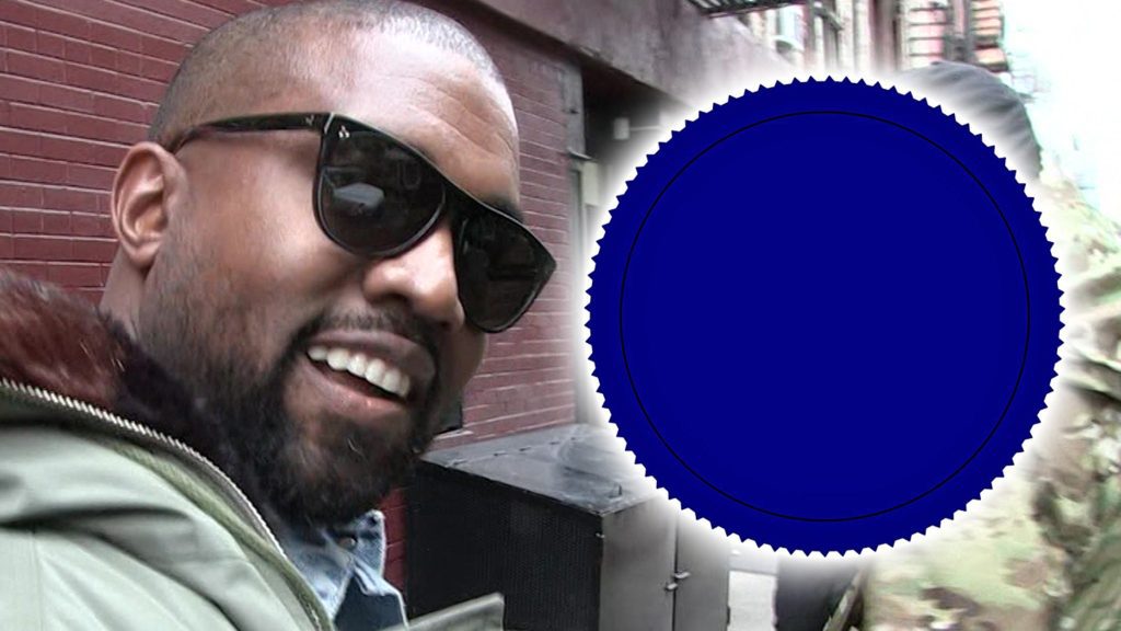Kanye West tekent voor een raar nieuw kledingmerk met blauw logo