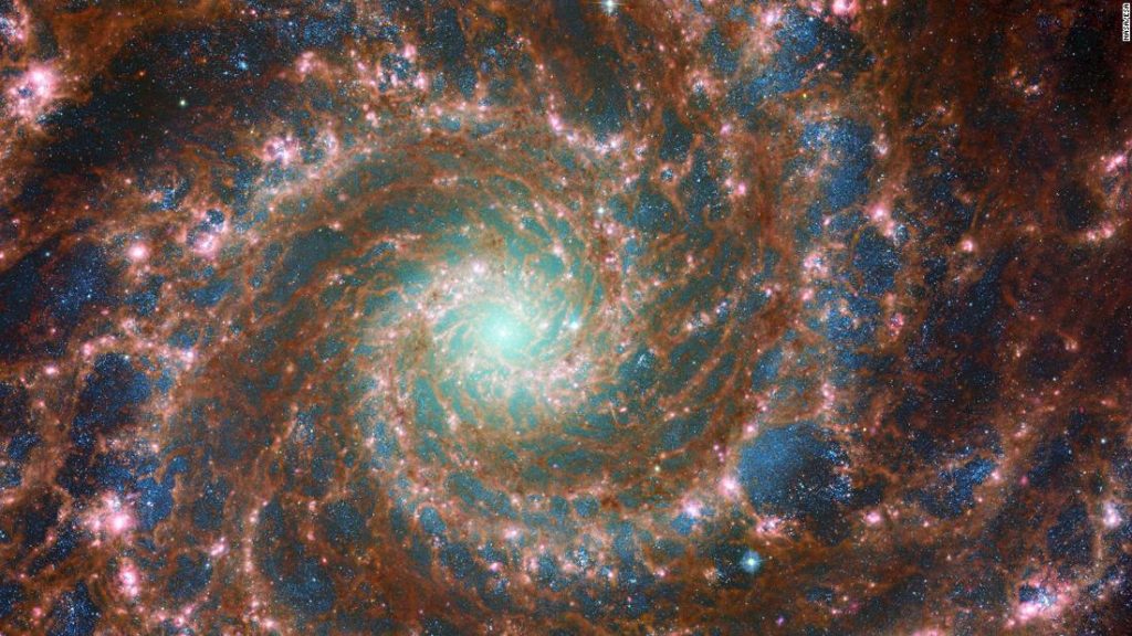 NASA publiceert verbluffende nieuwe afbeelding van de Ghost Galaxy met de Webb-telescoop