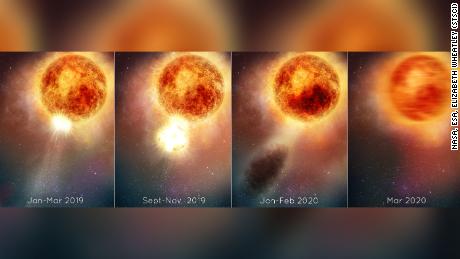 Superreus Betelgeuze had een ongekende enorme explosie 