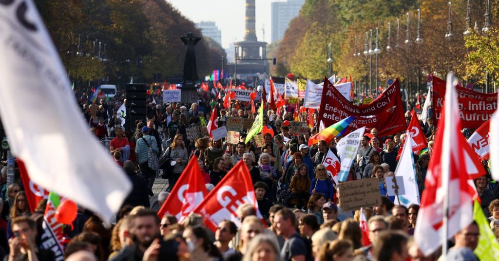 Duizenden protesteren in Duitsland voor solidariteit bij energiehulp