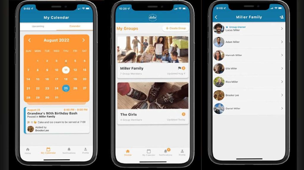 Utah couple Richard and Brooke Lee recently launched the Dela app. Users can post messages, photos and videos as they would on traditional social media platforms, but the content is shared only within a private group.