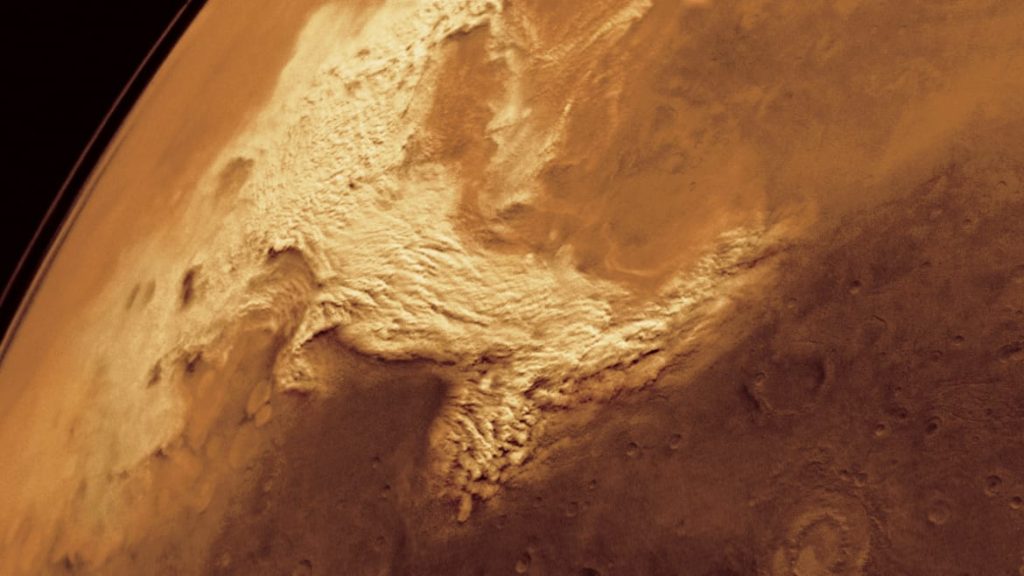 De Mars-sonde ontdekte iets vreemds tijdens een stofstorm
