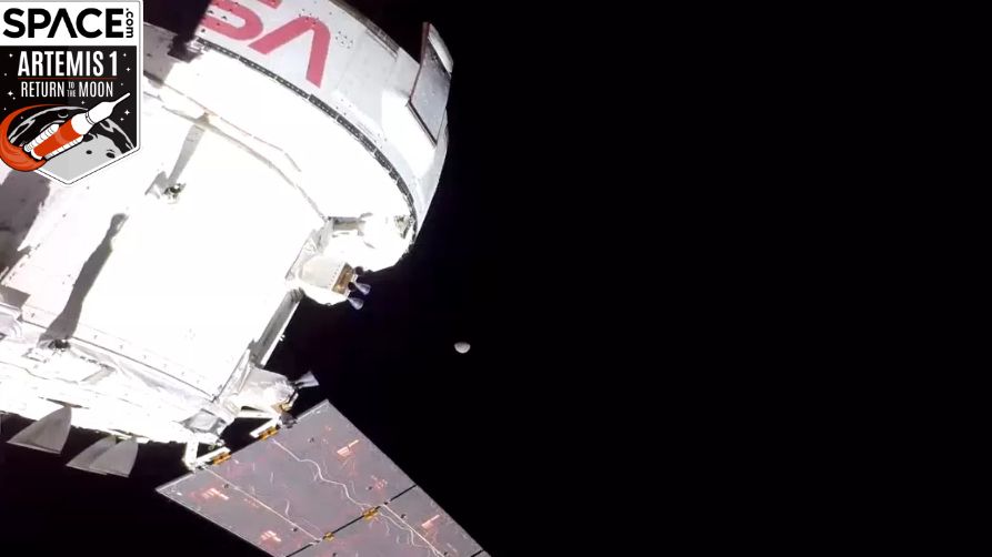 Het ruimtevaartuig Artemis 1 Orion ziet de maan voor het eerst in video