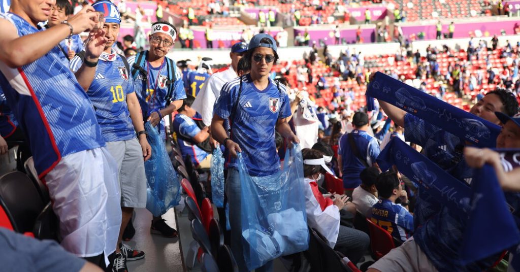 Op het WK zet Japan het afval buiten, en anderen snappen de hint