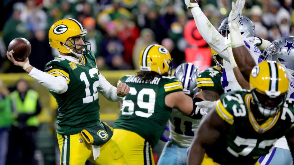 Packers-speler Aaron Rodgers heeft zijn frustratie geuit over Matt LaFleur na een twijfelachtige call laat in het spel.