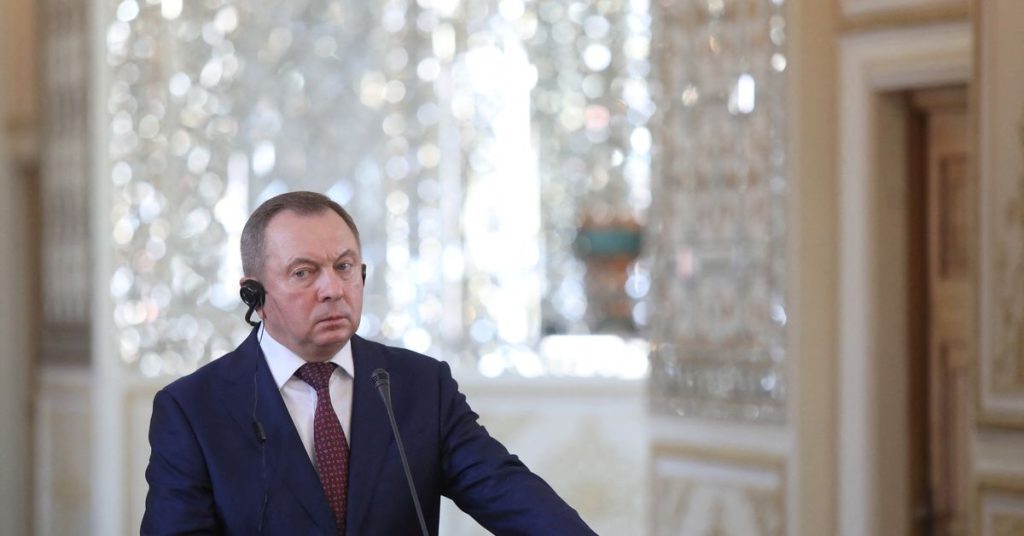 Wit-Russische minister van Buitenlandse Zaken Macky sterft plotseling - Bilta