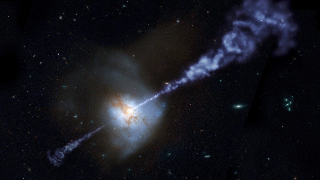 Een superzwaar zwart gat verslindt een ster en schiet zijn overblijfselen op aarde