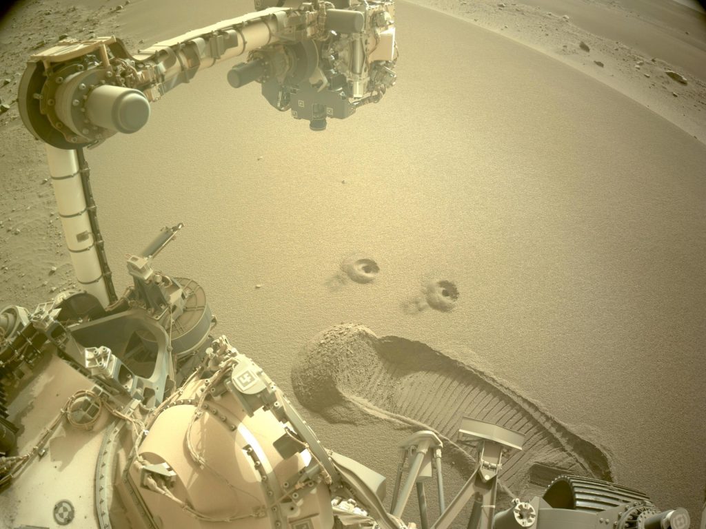 NASA's Perseverance-rover botst tegen aarde op Mars
