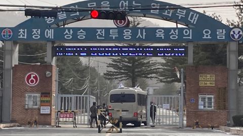 De militaire basis in Yeoncheon, Zuid-Korea, op 13 december 2022.