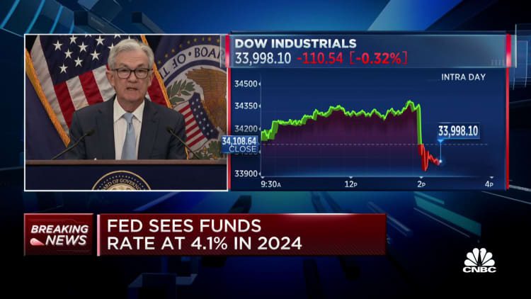 De Amerikaanse economie is aanzienlijk vertraagd ten opzichte van het hoge tempo van vorig jaar: voorzitter van de Federal Reserve, Jerome Powell