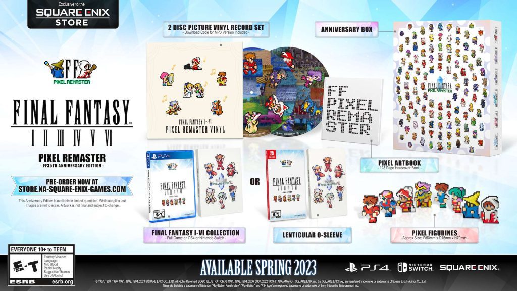 Final Fantasy Pixel Remaster-serie komt naar PS4, Switch in het voorjaar van 2023